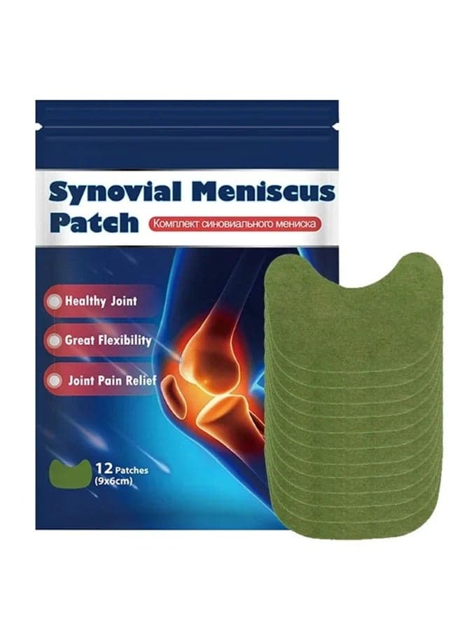 Knee Joint Pain Relief Patch for Arthritis & Meniscus – Herbal Synovial Support Patch for Mobility, Flexibility, Daily Comfort