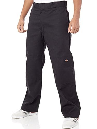 Dickies Men's Loose Fit Double Knee Work Pants – Durable Twill Utility Trousers for Construction & Warehouse, Charcoal, 28W x 30L