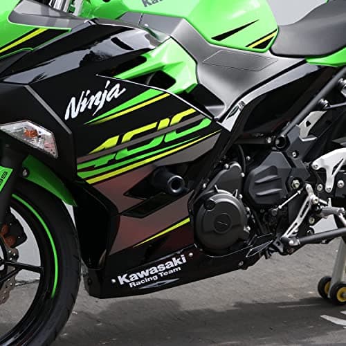 DMP Kawasaki Ninja 400 Z400 Z 400 2018 2019 2020 2021 2022 2023 2024 NO CUT Black Frame Sliders Fits ABS & NON ABS Models - 750-4159 - MADE IN THE USA