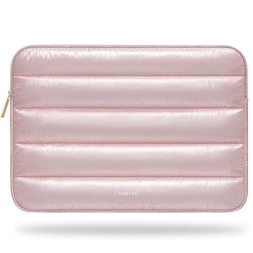 VANDEL - The Original Puffy Laptop Sleeve 13-14 Inch. White Laptop Sleeve for Women. Carrying Case Cover MacBook Pro 14 in, MacBook Air 13 Inch, iPad Pro 12.9, Dell, Asus, HP