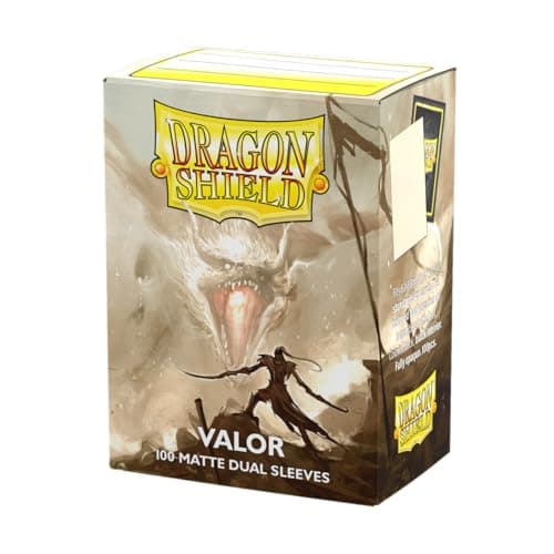 Dragon Shield Matte Dual Standard Size Card Sleeves 100 CT Smooth Tough Premium TCG Sleeves Compatible with Pokemon Flesh Blood One Piece Magic The Gathering Valor