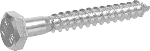 Hillman Zinc Hex Lag Screw 3/8" x 4"