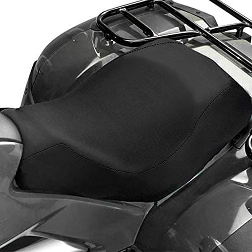 KEMIMOTO ATV Seat Cover Four Wheeler Seat Cover Water-Resistant Universal Compatible with Polaris Sportsman Fourtrax Can-Am Kawasaki Arctic Cat CFMOTO, Black