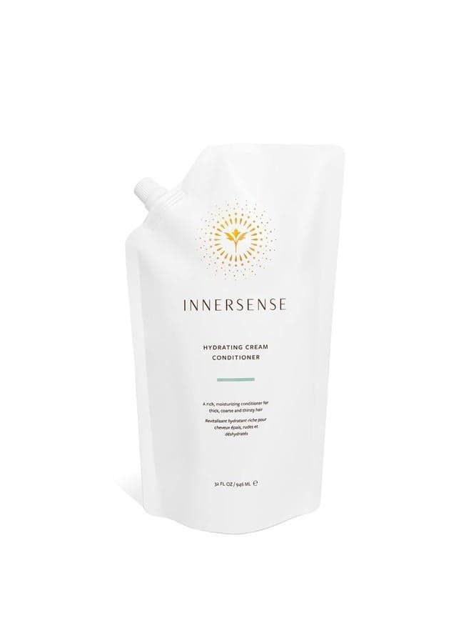 Organic Beauty - Natural Hydrating Cream Conditioner | Non-Toxic, Cruelty-Free, Clean Haircare (32 oz Refill Pouch)