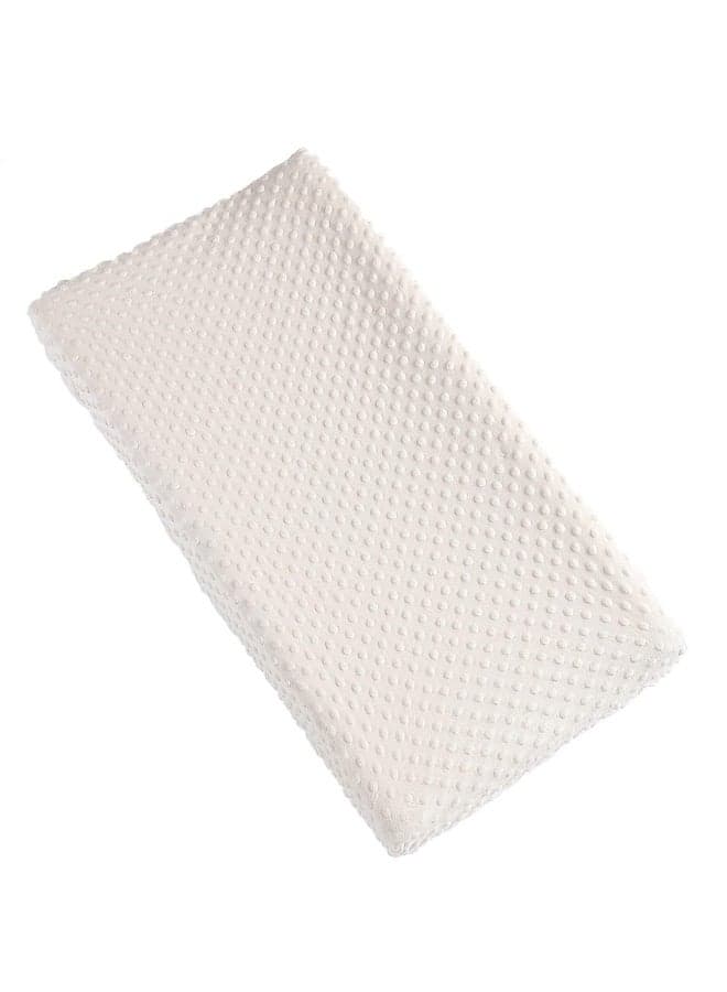 Solid Changing Table Pad Cover Cradle Sheet, Fits 32"/34''x16" Contoured Diaper Changing Pad, Ultra Soft Cozy Minky Dots Plush Changing Table Covers, Breathable Wipeable Removable (Beige)