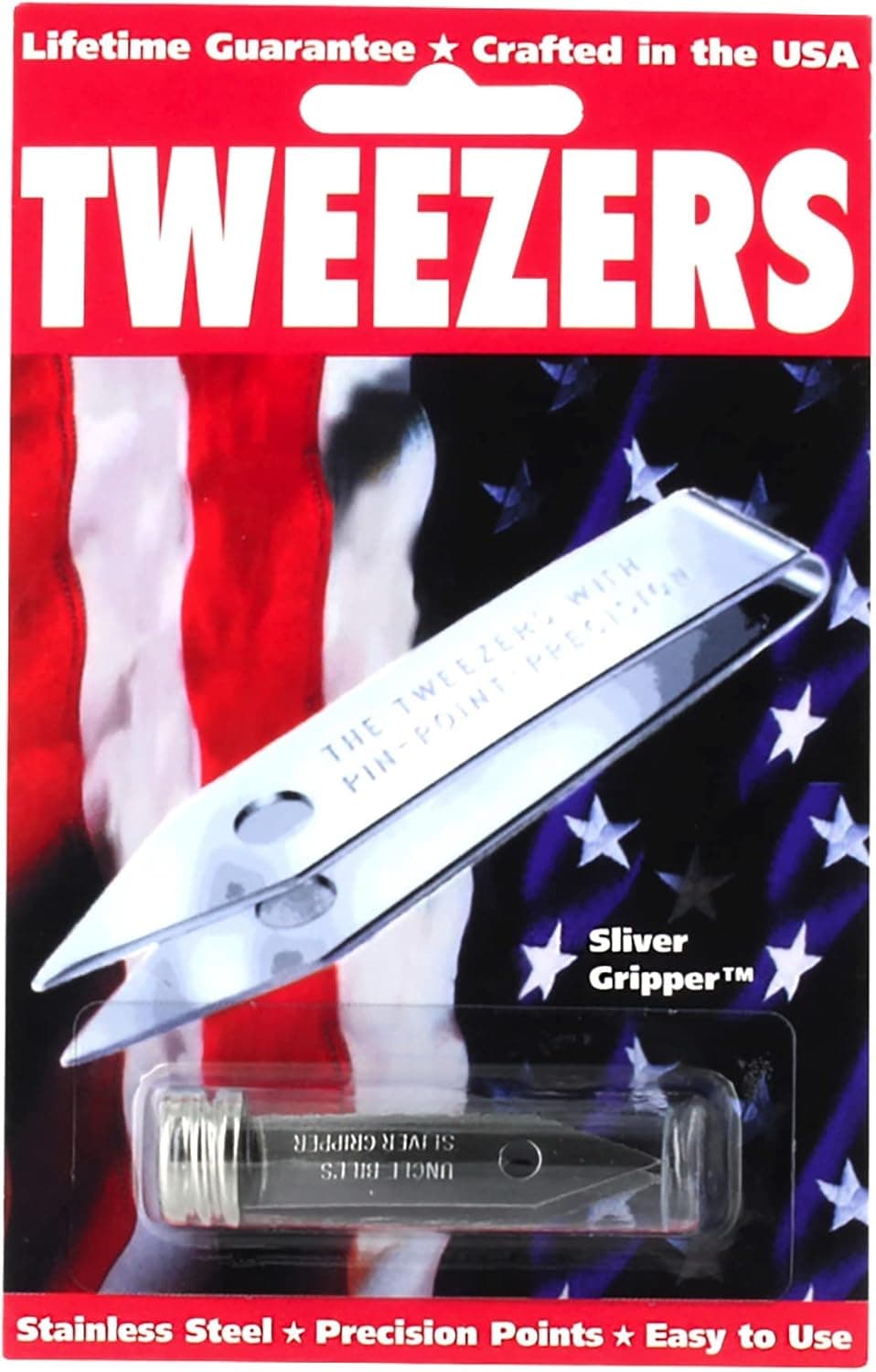 Uncle Bills 19074 Tweezers in a Recloseable Tube