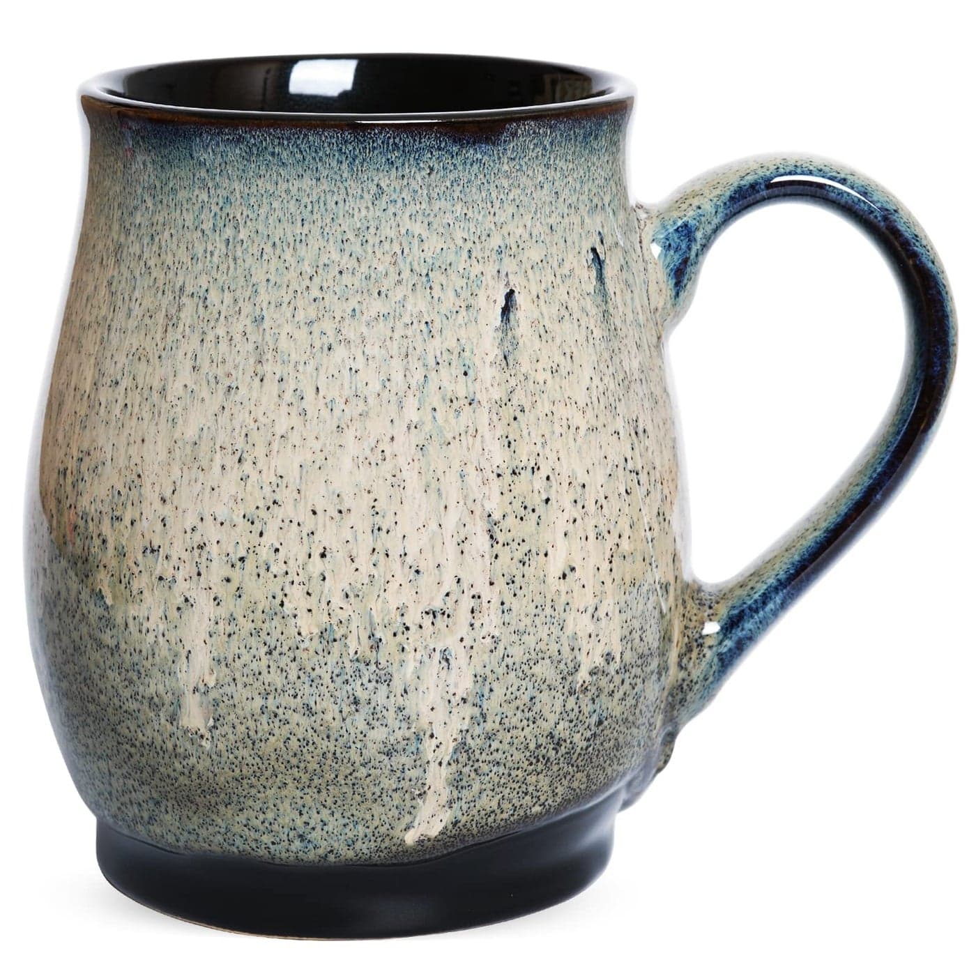 Bosmarlin Extra Large Ceramic Coffee Mug 25 Oz Dishwasher and Microwave Safe Big Oversized Tea Cup for Office and Home Blue 1 25 Oz Brown Grey
