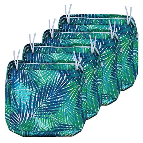 NettyPro Outdoor Chair Seat Cushion Covers 24 x 24 Inch Waterproof Patio Furniture Cushion Slipcovers with Zipper, Replacement Cover Only