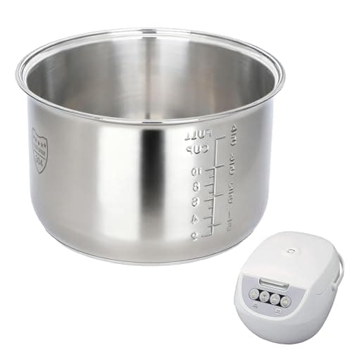 Rice Cooker 55 Cupr Inner Pot Compatible with Tiger JBVA10U Only304 Stainless SteelEasy to Clean and Dishwasher Safe