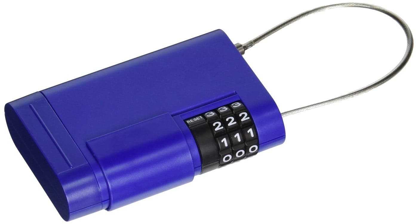 Kidde AccessPoint 001860 Portable StorAKey with Adjustable Cable Blue