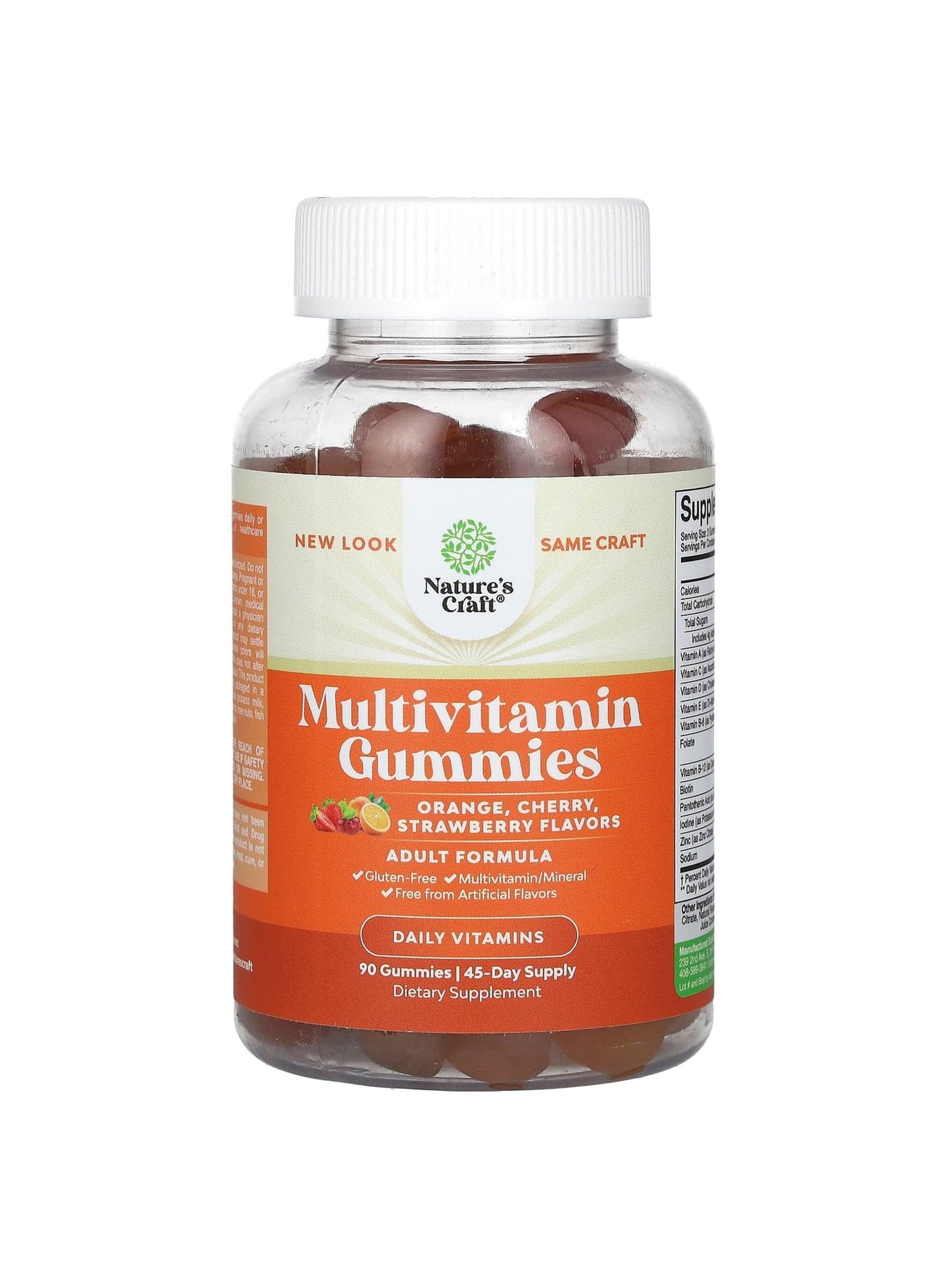Multivitamin Gummies, Orange, Cherry, Strawberry, 90 Gummies