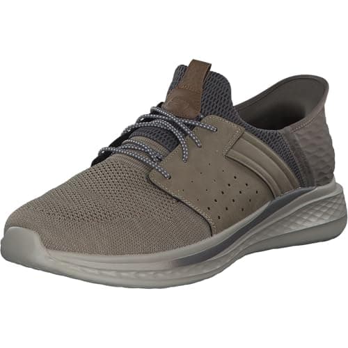 Skechers Men's Slade - Ocon Hands Free Slip-in Men's Casual, Beige, 9.5, Medium, US