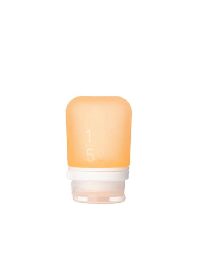 humangear GoToob Small Refillable Silicone Travel Bottle Locking Lid FoodSafe Material Orange Small 17 floz 53ml