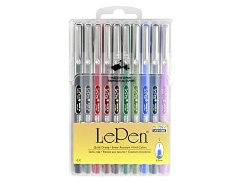 Uchida Of America 430010B 10Piece 03 Point Size Le Pen Drawing Pen Set