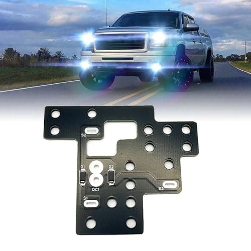 NPSNGSJY Light Module 6 High Mod for Gm Compatible With Gmc Chevy Silverado Sierra 1500 2500 3500 Classic 2003-2007 Fog Lights Low Beams And High Beams Lamp On Simultaneously