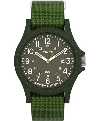Timex Men's Mk1 40mm Watch - Green Strap Dial Case