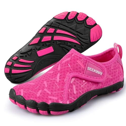 SEEKWAY Barefoot Water Shoes for Kids - Wide Toe Box and Quick-Dry Sand Shoes Toddler for Hiking Swim Beach Pool Kayak Sport Accessories, Camping Essentials Non-Slip for Boys Girls Sizes