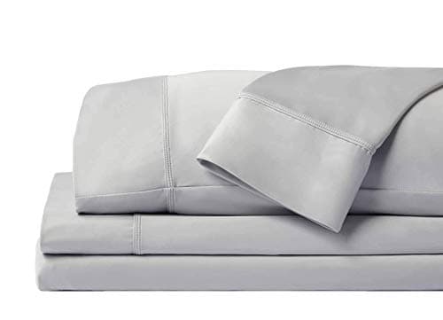 SHEEX Original Performance Sheets Set KingCalifornia King Pearl Blue Cooling Sheets Moisture Wicking 1 Flat Cooling Sheet 1 Fitted Cooling Sheet 2 Pillow Covers Wrinkle Free Sleep Aid