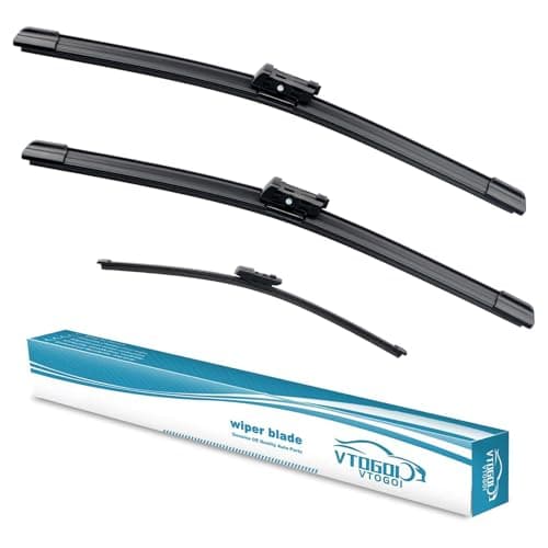 VTOGOI Wiper Blades With Rear Wiper Blades Set For 2018-2023 Volkswagen Atlas Automotive Replacement Windshield Wiper Blades, That Meet OEM Quality Easy DIY Install 26"+22"+12"(Set of 3)