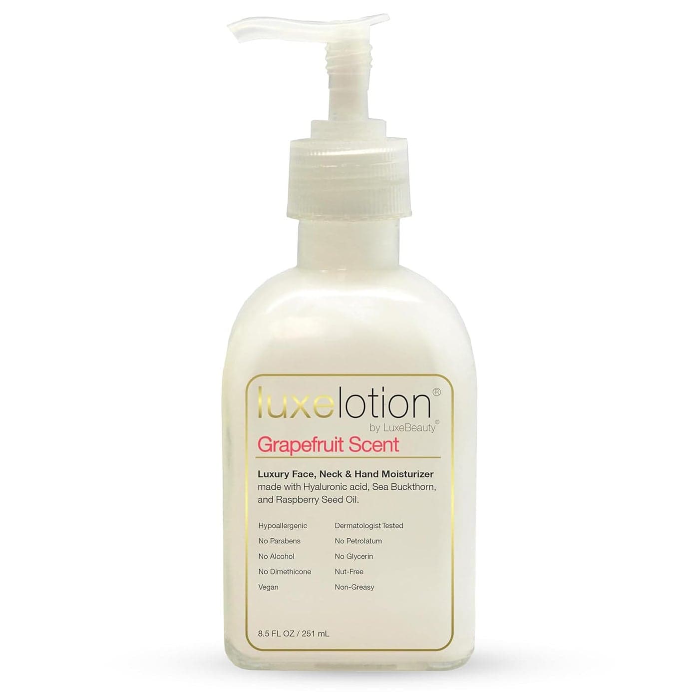 Non Greasy Hyaluronic Acid Moisturizer for Face Neck Hands GrapefruitScented Hyaluronic Acid Body Lotion Anti Aging Silicone Free No Fillers Organic Plant Based Non Toxic Lotion