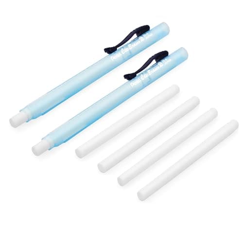 Pentel Clic Stick Eraser Rubber Holder Blue Barrel Clic White Eraser Refills 2