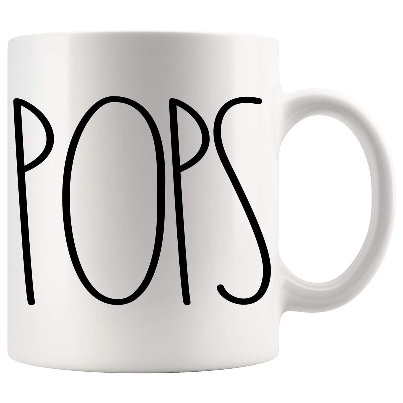 POPS Coffee Mug Birthday Gift for the Best POPS Ever Fathers Day Family Coffee Cup 11oz