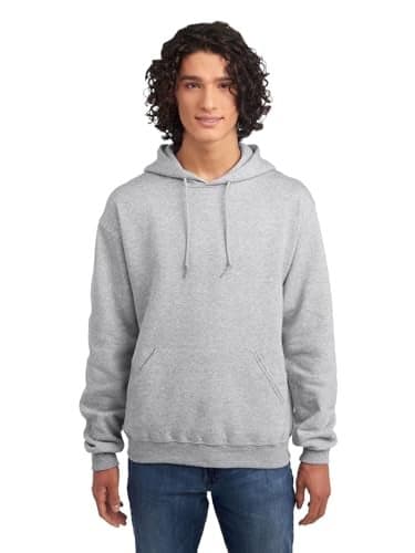 Jerzees --Men's NuBlend Fleece Sweatshirts, Hoodie-Heather Grey, Small