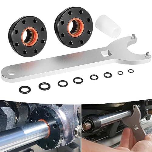 Camoo HS5157 Front Mount Hydraulic Steering Cylinder Seal Kit & Pin Wrench for HC5340, HC5342, HC5343, HC5344, HC5345, HC5346, HC6754, HC6755 Pivot/Front Mount Cylinders