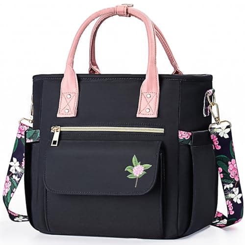 GLORIEROO Deluxe Insulated Lunch Box Bag Women Leakproof Waterproof Cooler with Multi Pockets Removable Strap for Work Picnic Teacher Mothers Day Christmas Birthday Gifts