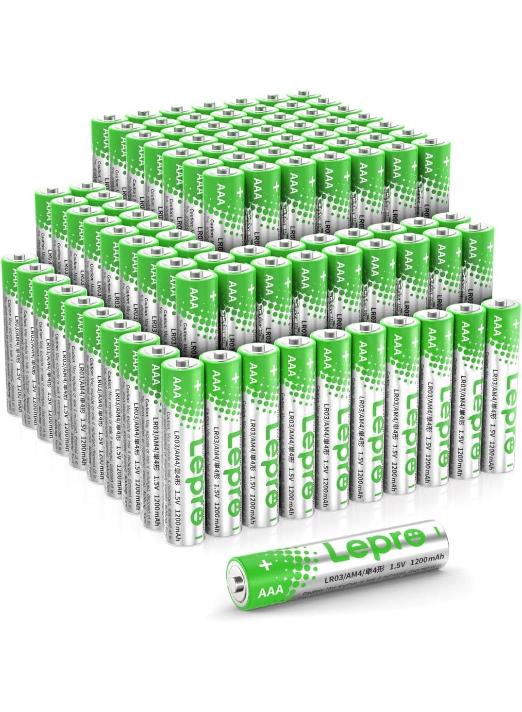 Libro AAA Alkaline Batteries 100pcs, Triple A 1200mAh Battery with Anti-Leakage Technology, High Capacity, Long Lasting Power, 1.5V LR03 MN2400 AAA Battery for Remote Controls and Watches