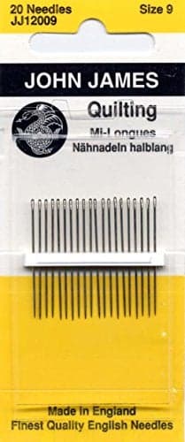 Colonial Needle 20 Count John James Between Quilting Needles Size 9
