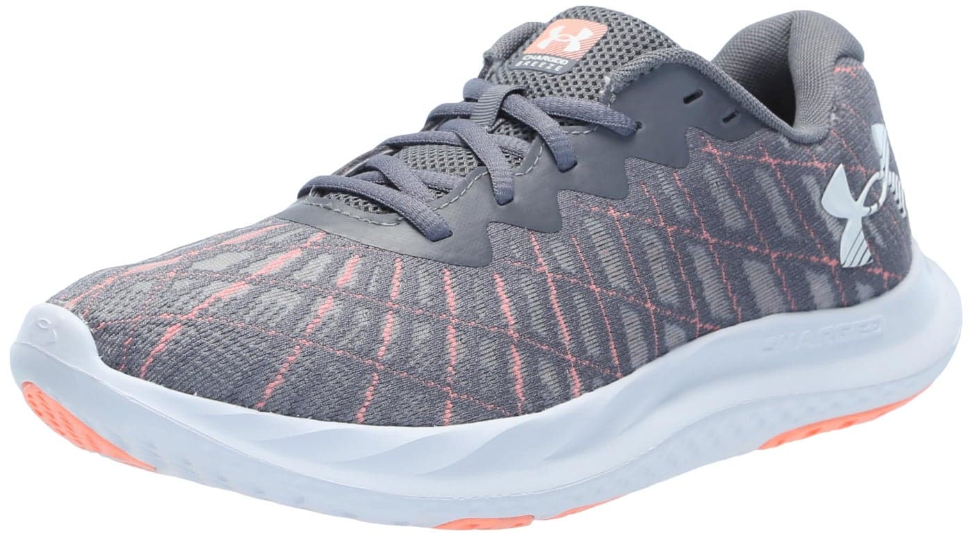 Under Armour Men's Charged Breeze 2, (112) Titan Gray/Flare Orange/White, 7, US