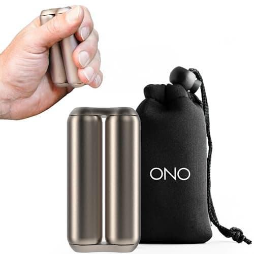 ONO Roller - Handheld Fidget Toy for Adults | Help Relieve Stress, Anxiety, Tension | Promotes Focus, Clarity | Compact, Portable Design | Titanium Junior
