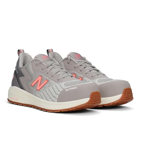 New Balance Women's Speedware Composite Toe Shoe - Slip Resistant, Puncture Resistant, Electrical Hazard, Beige/Desert Flower, 7 Medium