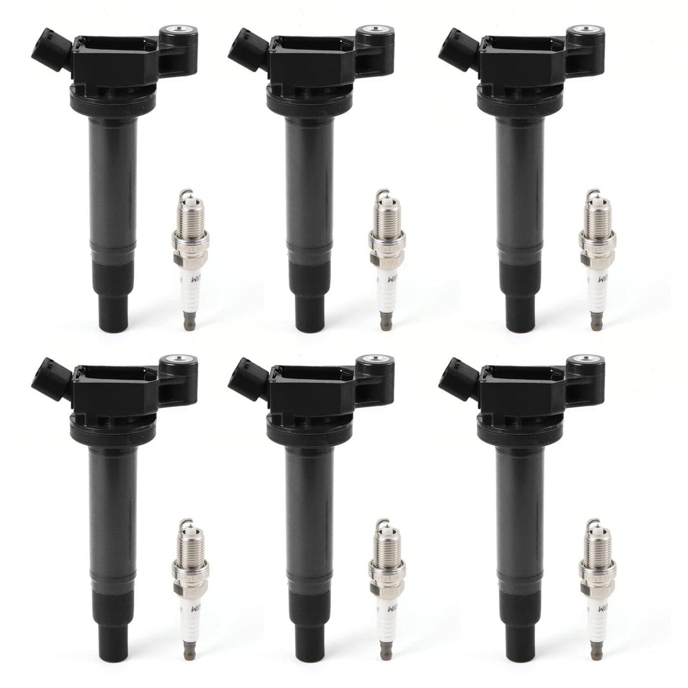 DEEGOOLY 6PCS UF267 Ignition Coil Pack Iridium Spark Plug Compatible with Lexus ES300 RX300for Toyota Camry Sienna Avalon Highlander 19992006 30L 30 V6