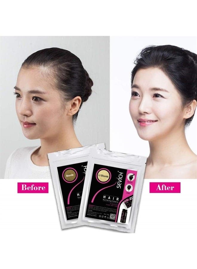 Sevich Hair Fibers - Hair Rebuilding Fibers Original Refill, Nature Keratin Fibers for Thin Hair, 100g - Dark Brown