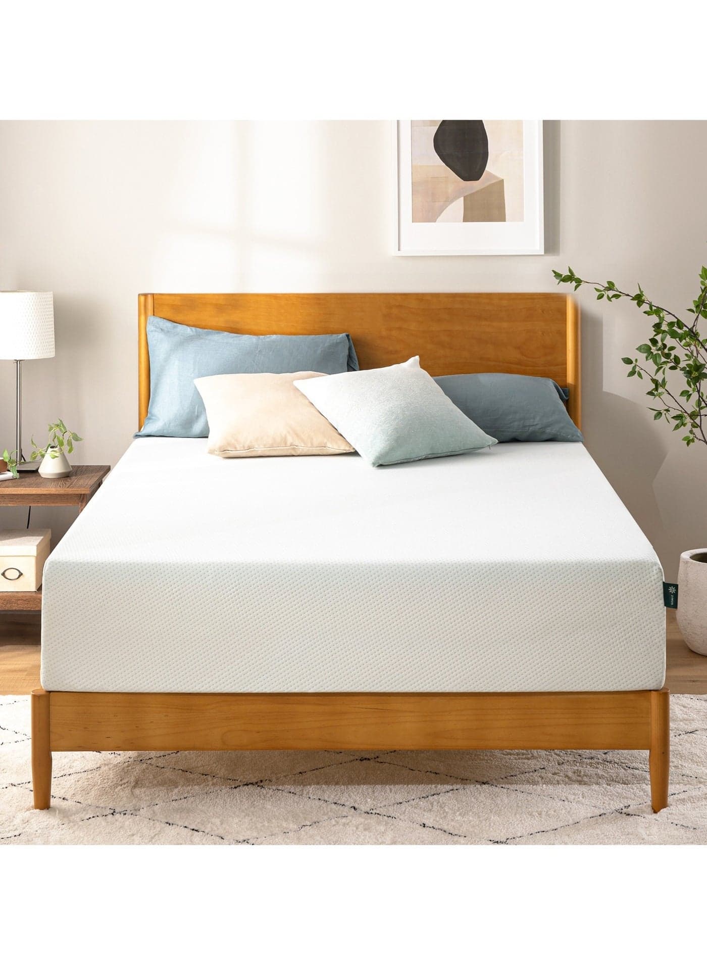Zinus 30cm Green Tea Memory Foam Mattress | King Size | Medium-Plush Support | Fiberglass-Free | Zoned Pressure Relief | OEKO-TEX® | CertiPUR-US® Certified | Mattress in a Box | 180W x 200L x 30H CM |