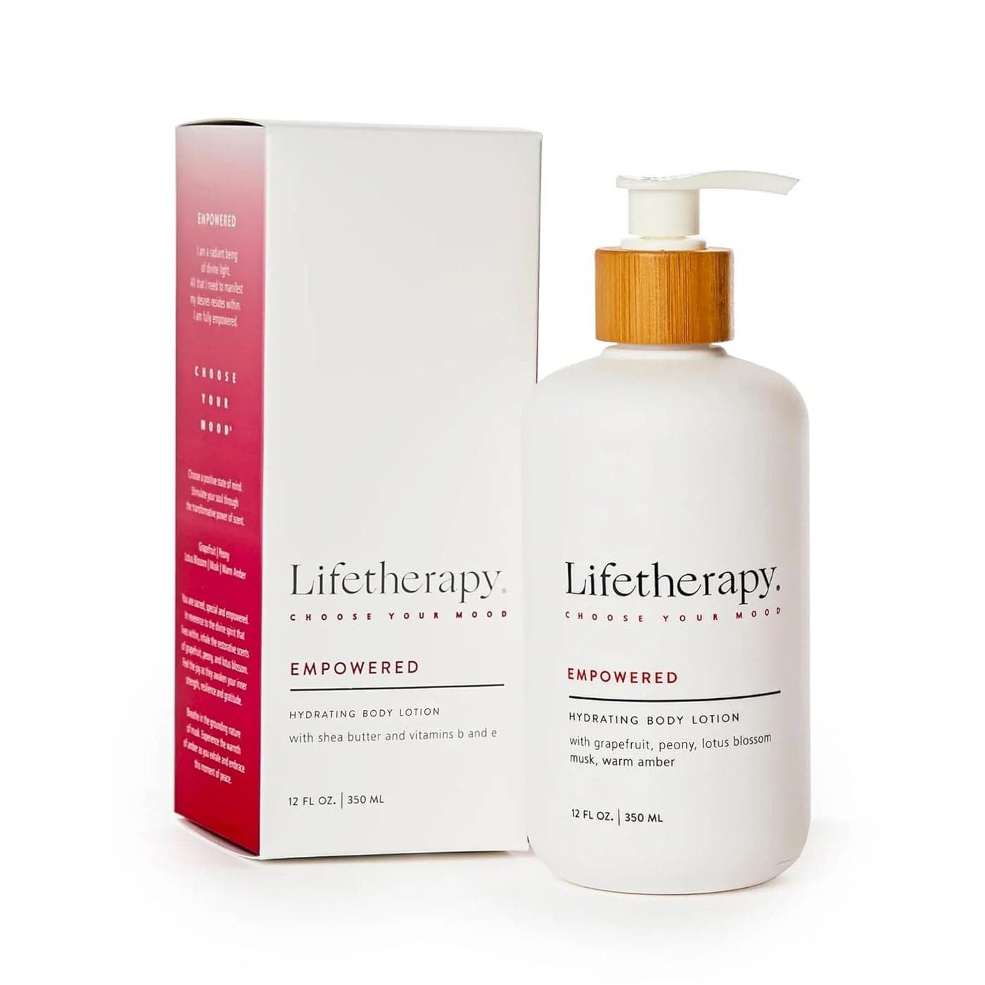 Lifetherapy Hydrating Lotion For Hand Body Non Greasy Lightweight Lotion Made with Shea Butter Empowered