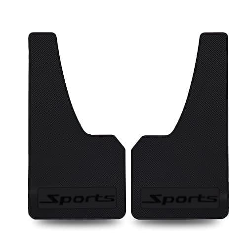 Universal Car Mud Flaps Rubber Mudguard Splash Guards Rubber Mudguard for Universal Sports Mud Flaps Guards Splash Front Or Rear Guards(Black)