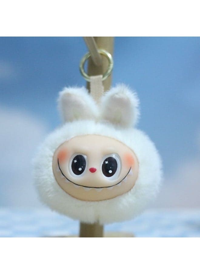 Cute Rubberized Second-generation Labubu Plush Toy Figurines Bag Pendants Keychains Dolls