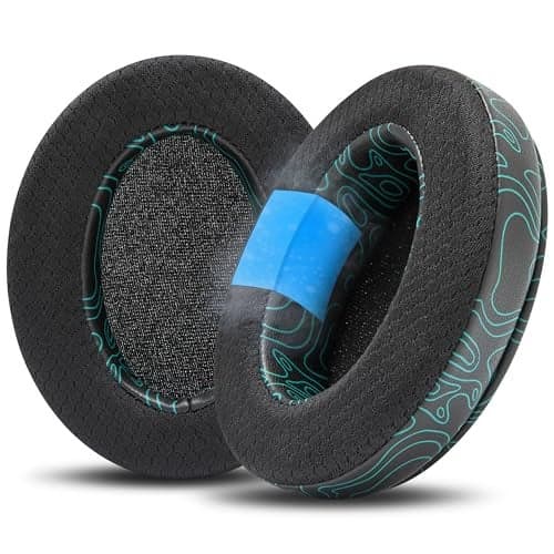WC Freeze for Arctis Nova - Hybrid Fabric Cooling Gel Replacement Earpads for Arctis Nova Pro Wired, Nova 7, 5, 4, 3, 1 - Made by Wicked Cushions (Does Not Fit Nova Pro Wireless) | Midnight FrankP