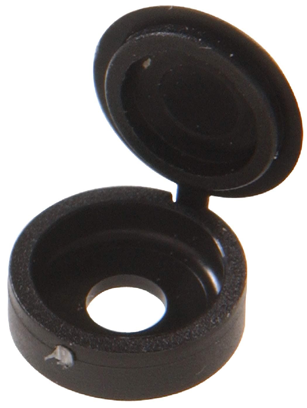 Hillman 59042 Hinge Screw Cover Number 4/Number 6, Black , 25-Pack