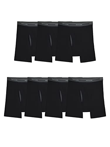 Fruit of the Loom Men's Coolzone Boxer Briefs (Assorted Colors), 7 Pack - Black, X-Large