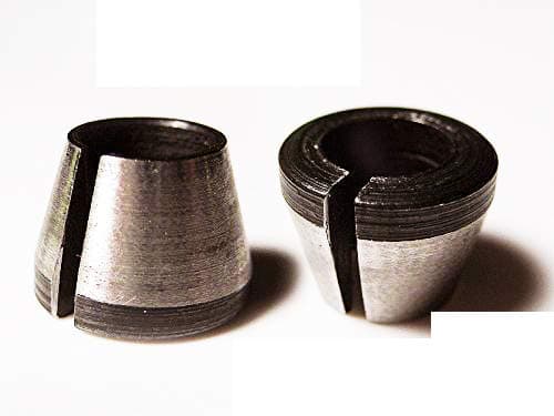 THS Taher Hardware Carbon Steel 1/4 Collet Trimmer Cone (6 mm and 6.35 mm) - Pack of 2 Pieces