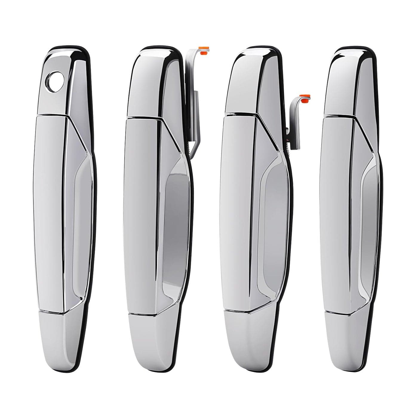 Exterior Chrome Door Handle Compatible with 20072013 Chevy Avalanche Silverado Suburban Tahoe GMC Sierra Yukon Cadillac Escalade Pickup Truck SUV 4 PCS Front Rear Driver Passenger Side