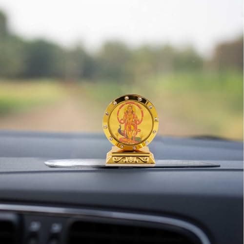Spillbox Acrylic Car Dashboard Idols|Car Accessories|Car Dashboard Interior|Perfect for Gifting | Decorative Showpiece for Home and Office|Round Double Side God Picture (Murugan)