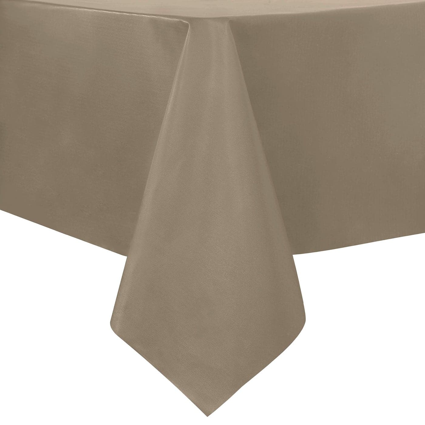 sancua 100 Waterproof Rectangle PVC Tablecloth 52 x 70 Inch Oil Proof Spill Proof Vinyl Table Cloth Wipe Clean Table Cover for Dining Tables Buffet Parties and Camping Khaki