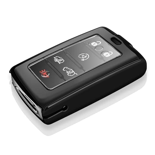 Tukellen for Jeep Key Fob Cover Soft TPU Full Protection Key Case Compatible with 20222026 Grand Cherokee and Cherokee 20212026 Wagoneer Grand Wagoneer Key Shell 456 Buttons Black