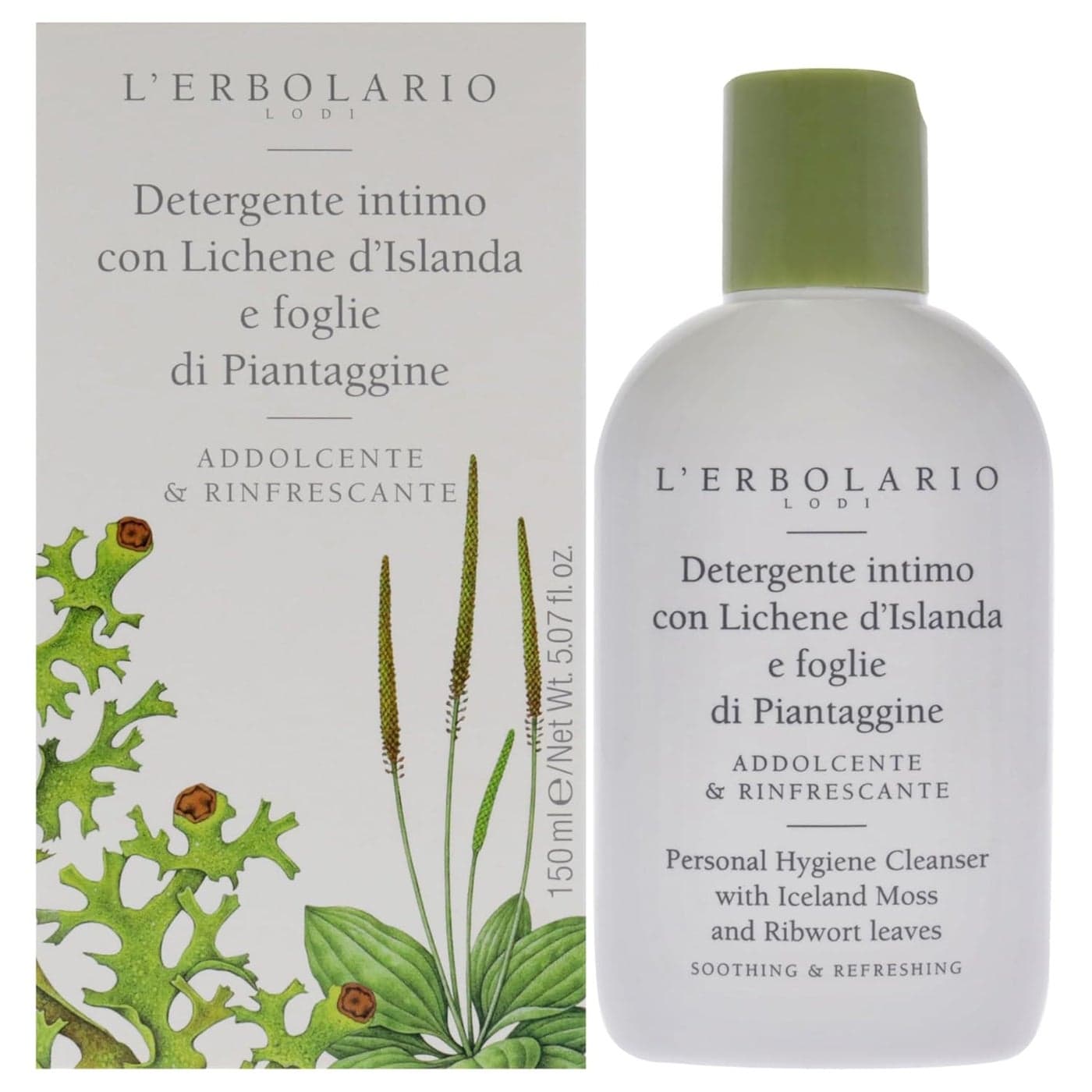 LErbolario Personal Hygiene Cleanser Delivers Gentle Cleansing Action with Pleasant Scent Leaves Skin Soft and Refreshed Suitable for Both Men and Women Silicone and Paraben Free 507 oz