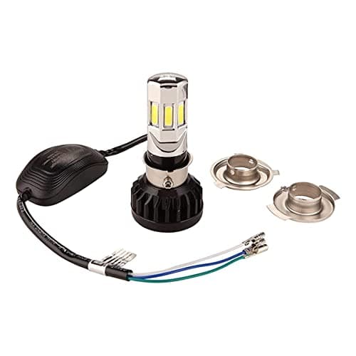 AOW Attractive Offer World Universal RTD M6 (Super Bright) Led Headlight with Fan Universal for All Bikes & Scooters (12V / 25W)